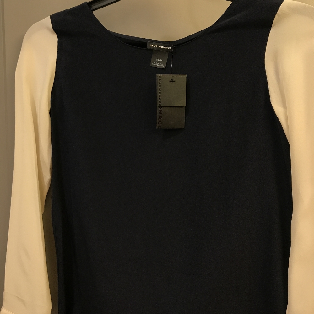 Club Monaco silk blouse